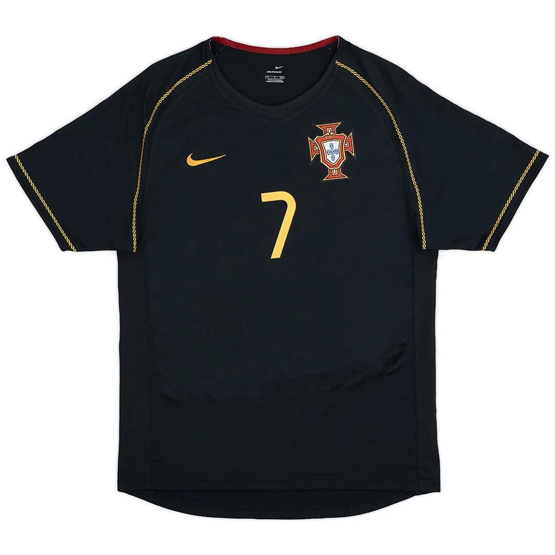 FIGO #7 Retro Portugal Away Jersey World Cup 2006 - minejerseys