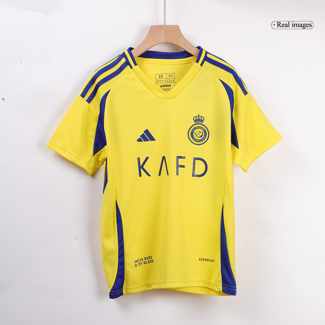 Kids Al Nassr Home Kit 2024/25 - minejerseys