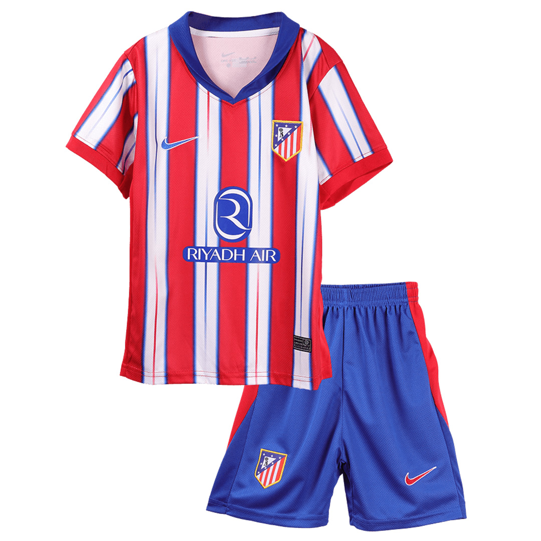 Kids Atletico Madrid Home Jersey Kit 2024/25 - minejerseys
