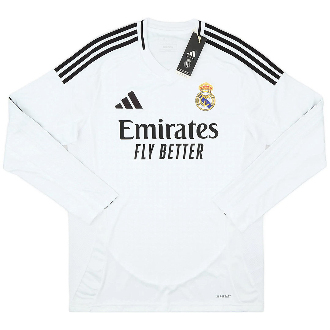 Real Madrid Home Long Sleeve Jersey 2024/25 - minejerseys