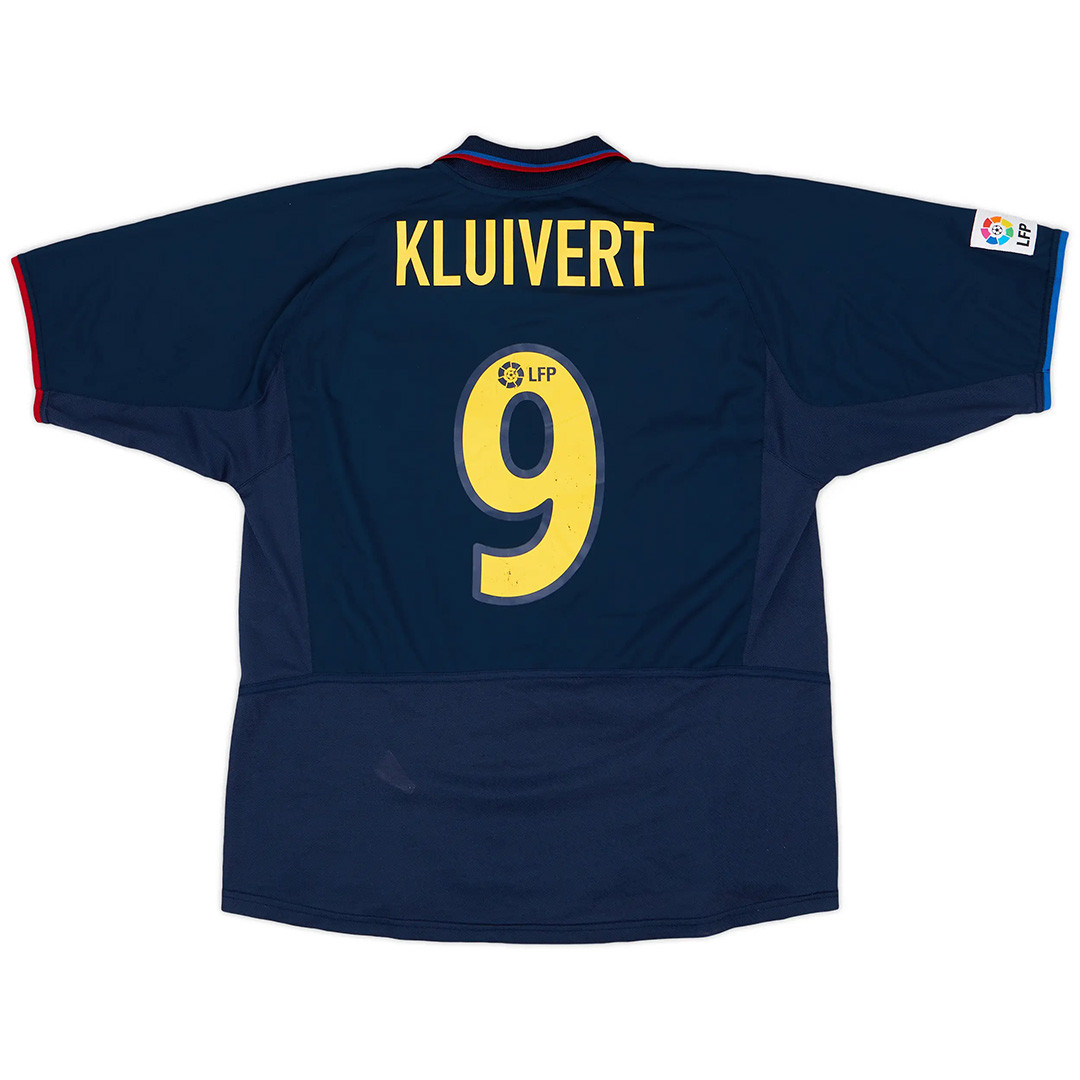 KLUIVERT #9 Retro Barcelona Third Jersey 2002/03 - minejerseys