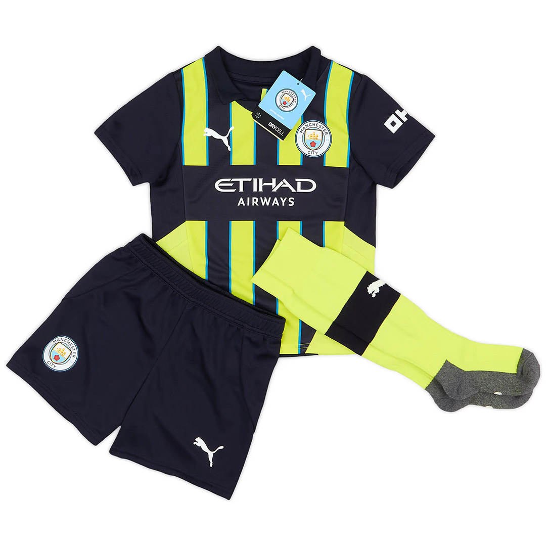 Kids Manchester City Away Full Kit 2024/25 - minejerseys