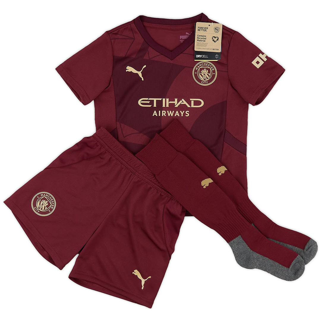 Kids Manchester City Third Full Kit 2024/25 - minejerseys