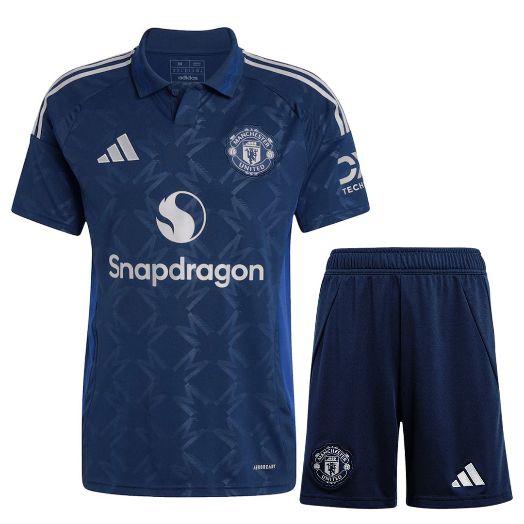 Manchester United Away Kit Jersey+Shorts 2024/25 - minejerseys