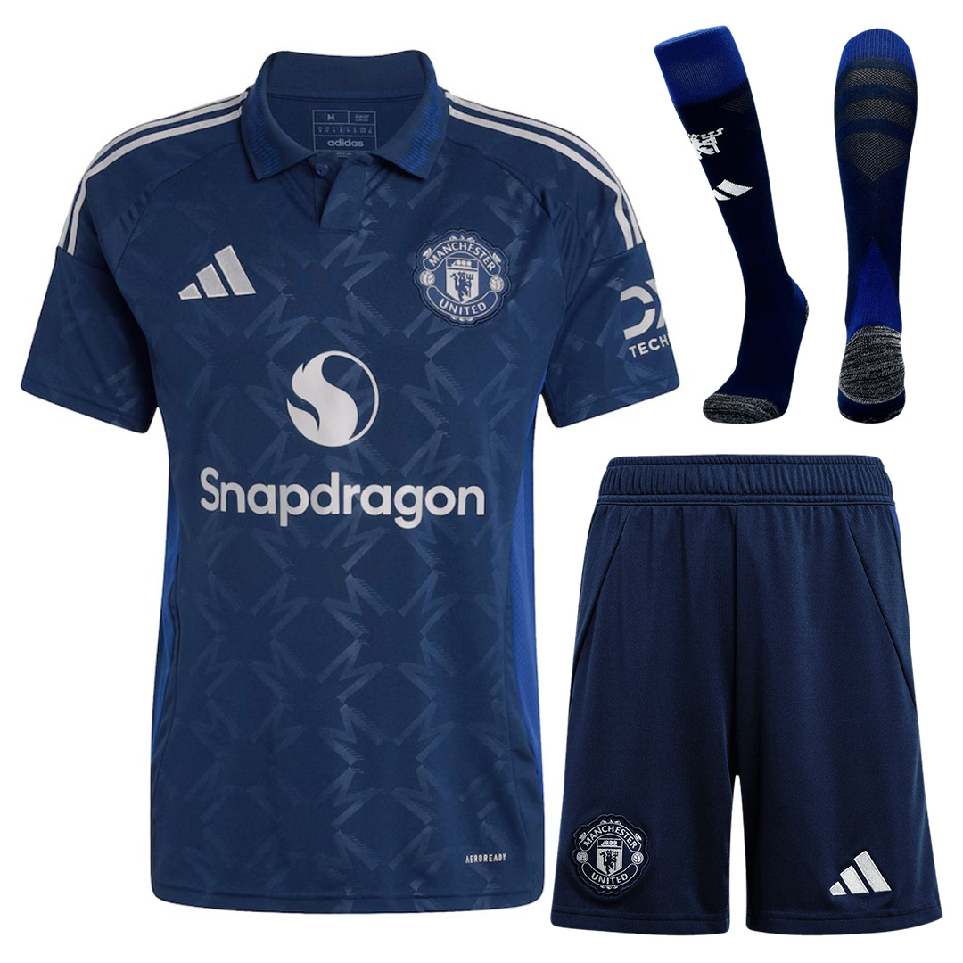 Manchester United Away Full Jersey Kit 2024/25 - minejerseys