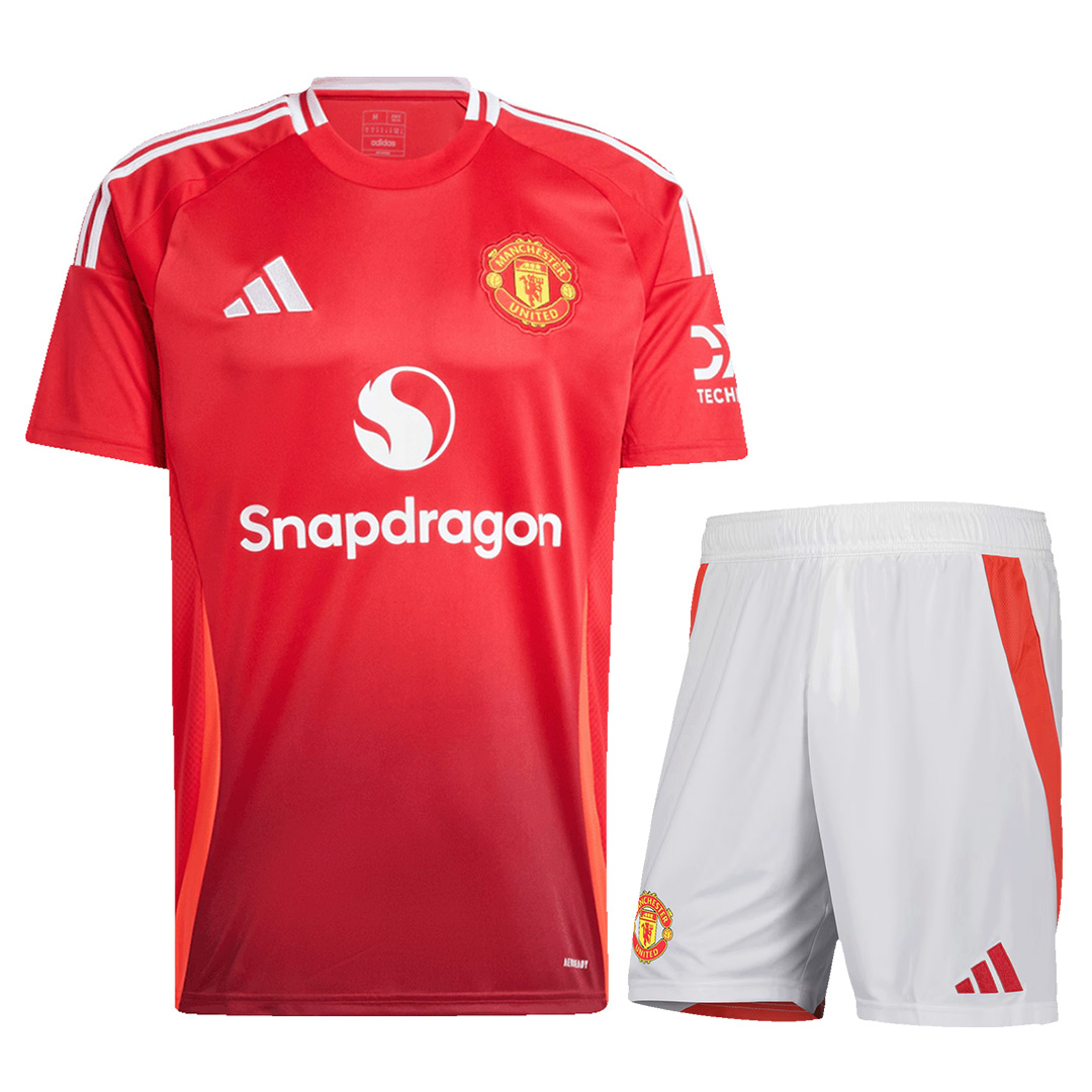 [Super Replica] Manchester United Home Kit(Jersey+Shorts) 2024/25 - minejerseys