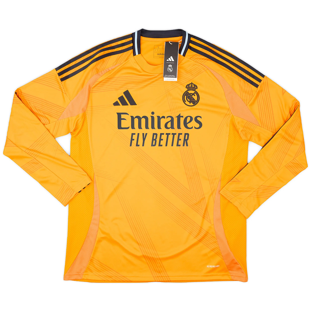 Real Madrid Away Long Sleeve Jersey 2024/25 - minejerseys