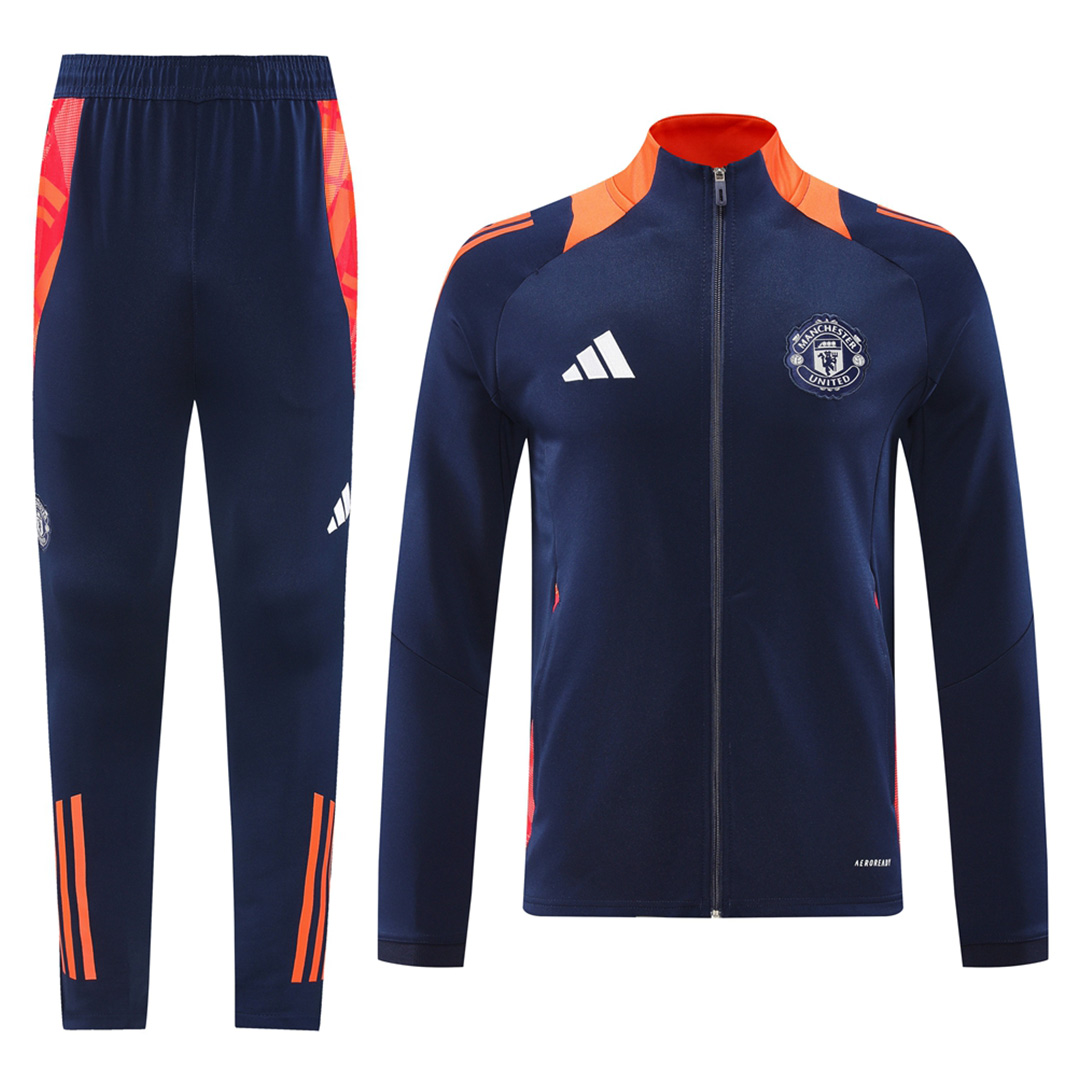 Manchester United Training Jacket Kit (Jacket+Pants) Navy 2024/25 - minejerseys