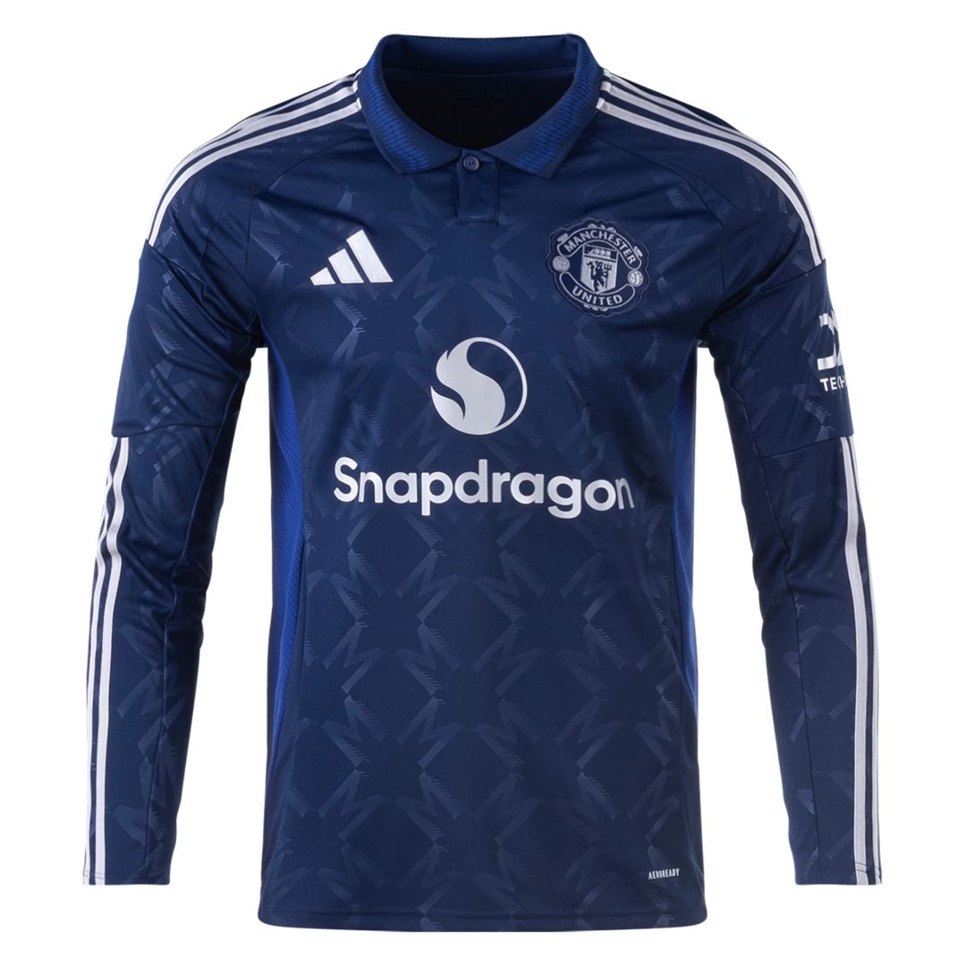 Manchester United Away Long Sleeve Jersey 2024/25 - minejerseys
