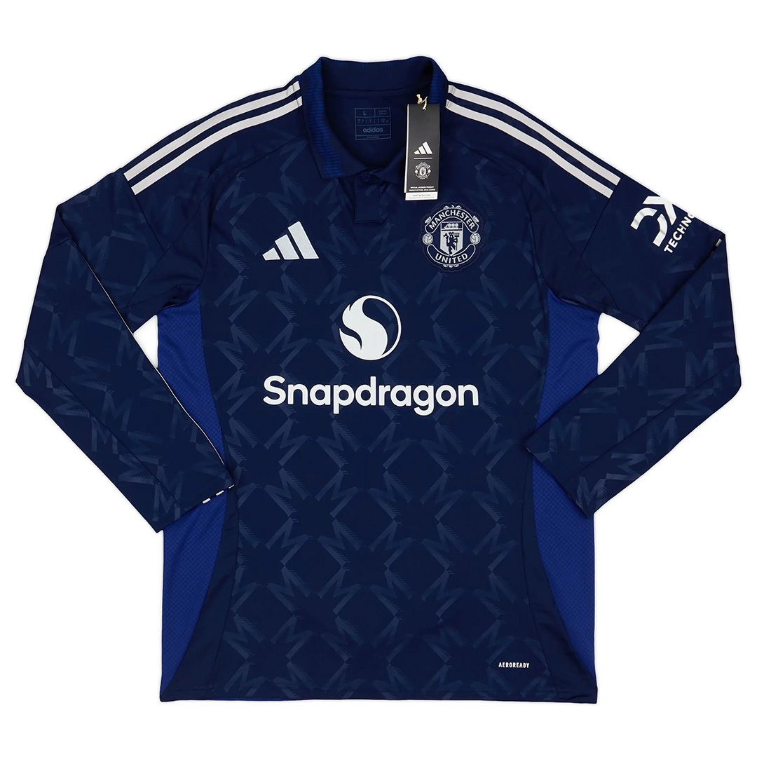 Manchester United Away Long Sleeve Jersey 2024/25 - minejerseys