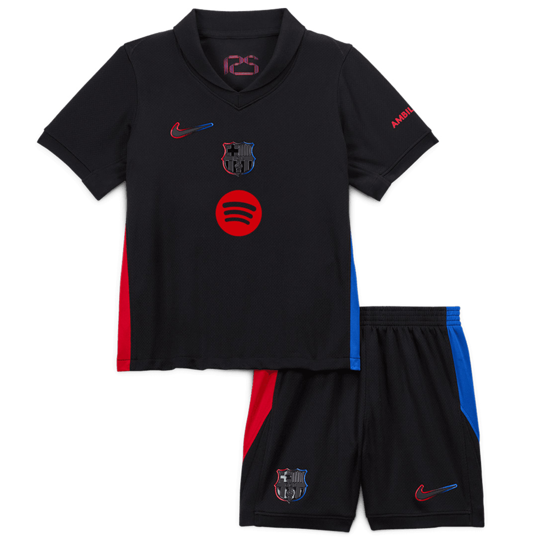 Kids Barcelona Away Spotify Logo Without Text Jersey Kit 2024/25 - minejerseys