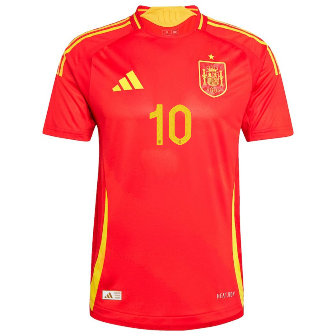 LAMINE YAMAL #10 Spain Home Jersey Player Version Euro 2024 - minejerseys