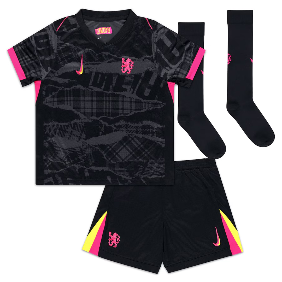 Kids Chelsea Third Full Kit 2024/25 - minejerseys