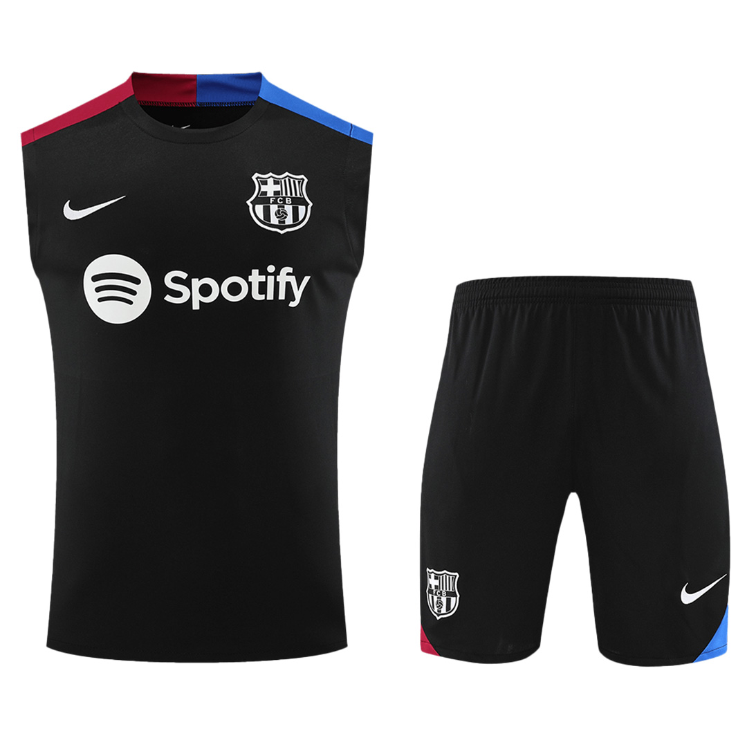 Barcelona Pre-Match Vest Kit(Jersey+Shorts) 2024/25 - minejerseys