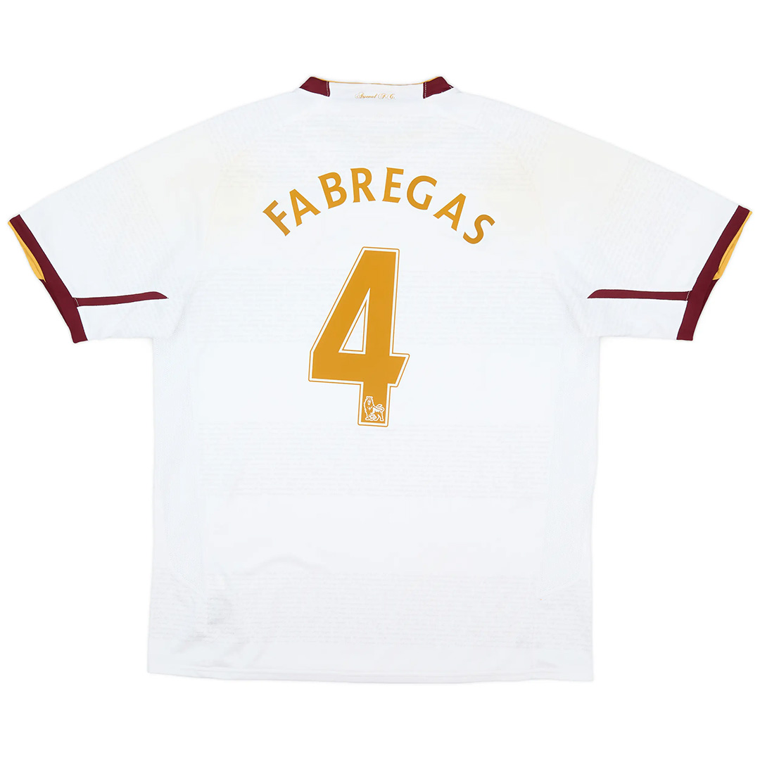 FABREGAS #4 Retro Arsenal Away Jersey 2007/08 - minejerseys