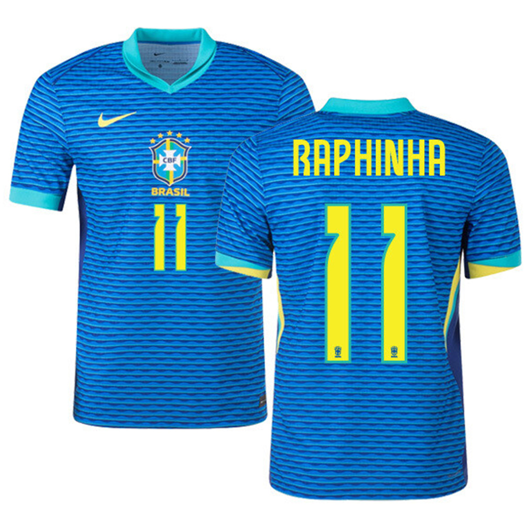 RAPHINHA #11 Brazil Away Jersey Copa America 2024 - minejerseys