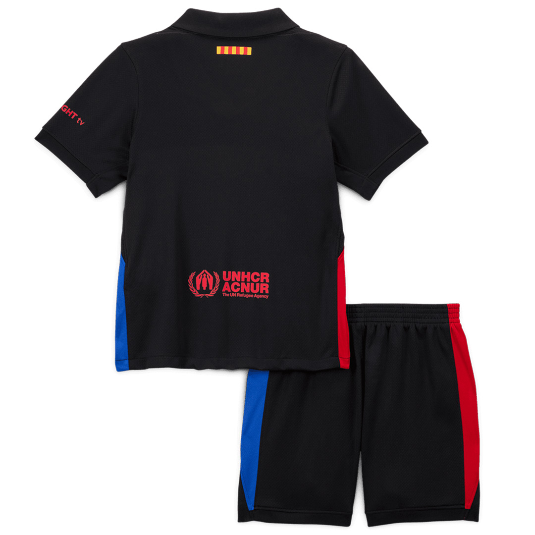 Kids Barcelona Away Spotify Logo Without Text Jersey Kit 2024/25 - minejerseys