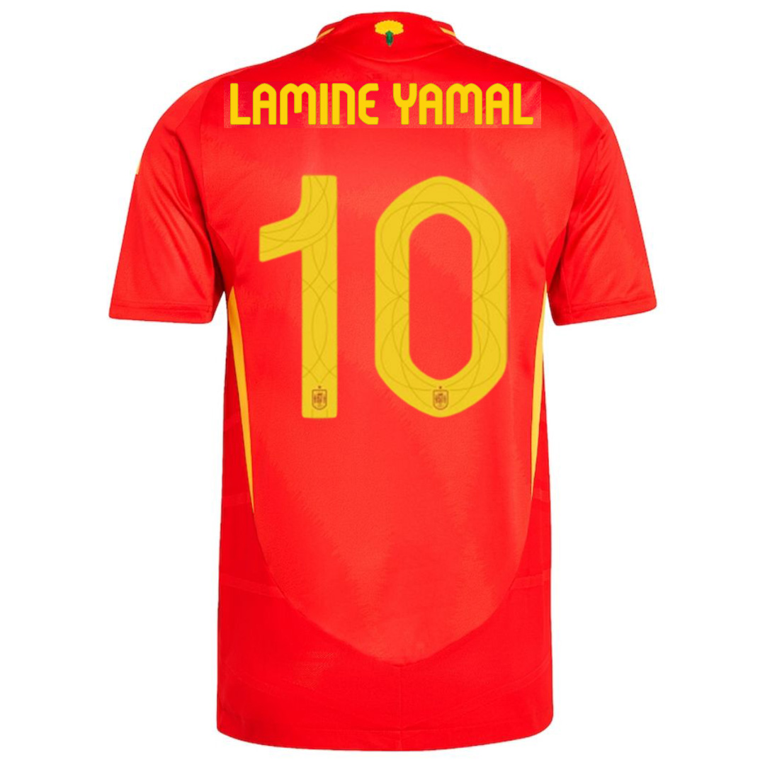 LAMINE YAMAL #10 Spain Home Jersey Player Version Euro 2024 - minejerseys
