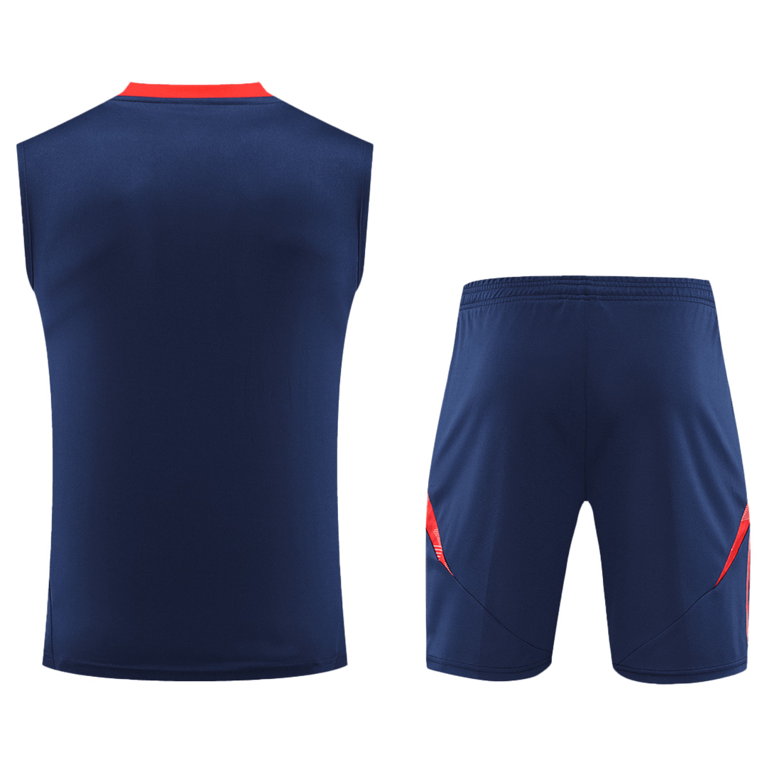 Manchester United Pre-Match Vest Kit(Jersey+Shorts) 2024/25 - minejerseys