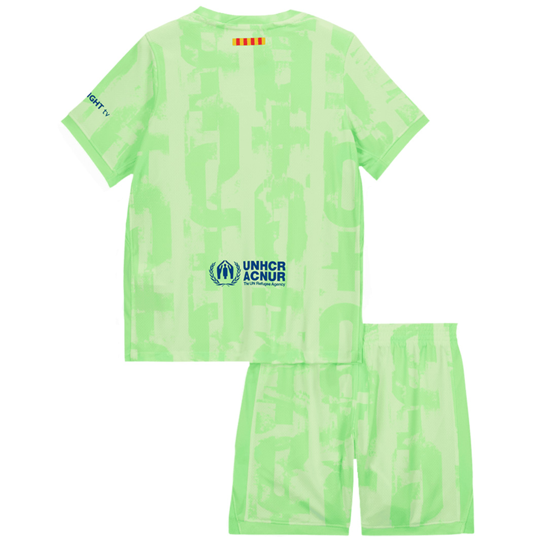 Kids Barcelona Third Spotify Logo Without Text Jersey Kit 2024/25 - minejerseys