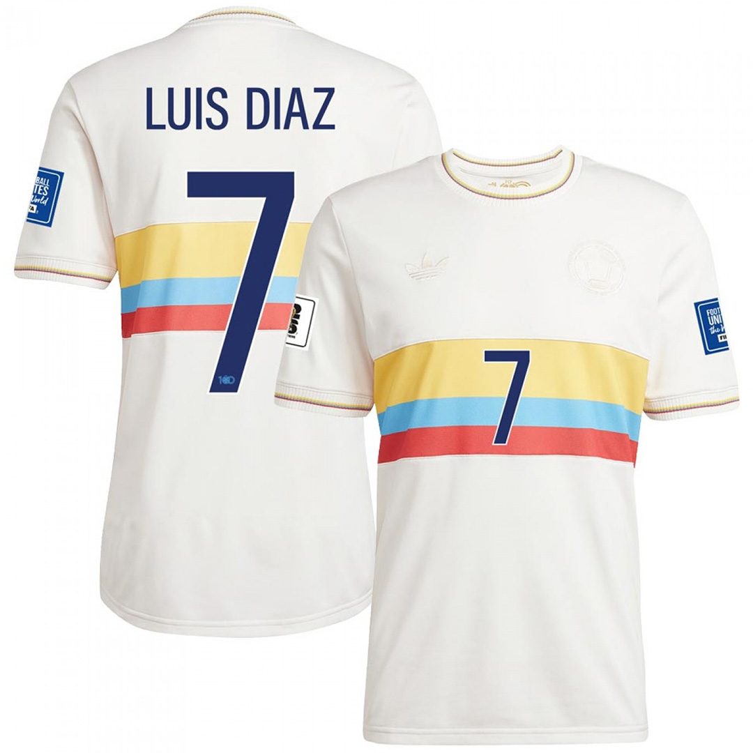 LUIS DIAZ #7 Colombia Centenary Collection Jersey 2024 - minejerseys