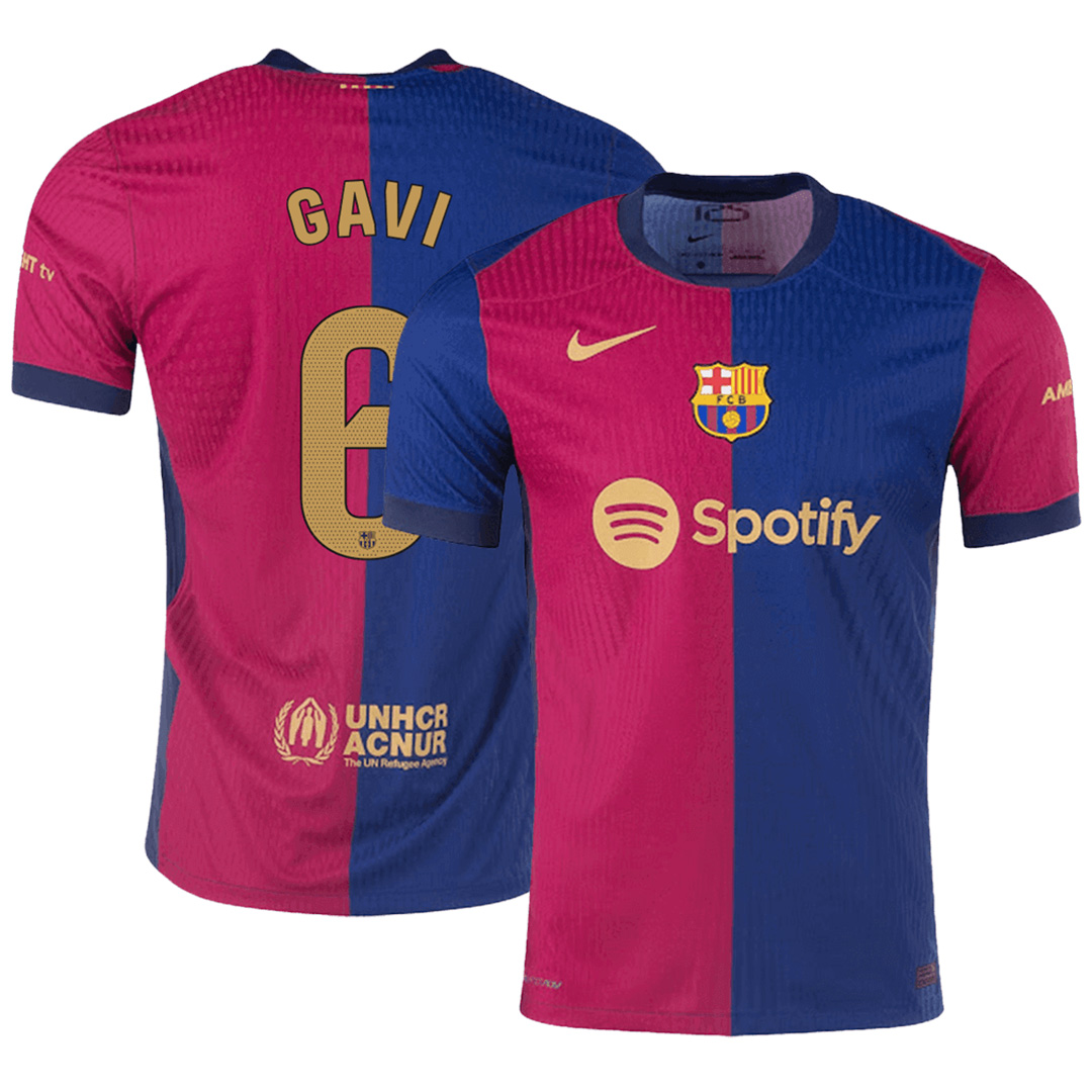 GAVI #6 Barcelona Home Match Jersey 2024/25 - minejerseys