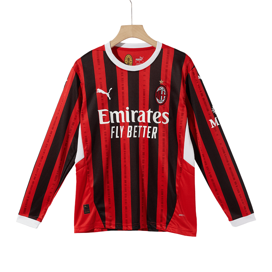 AC Milan Home Long Sleeve Jersey 2024/25 - minejerseys