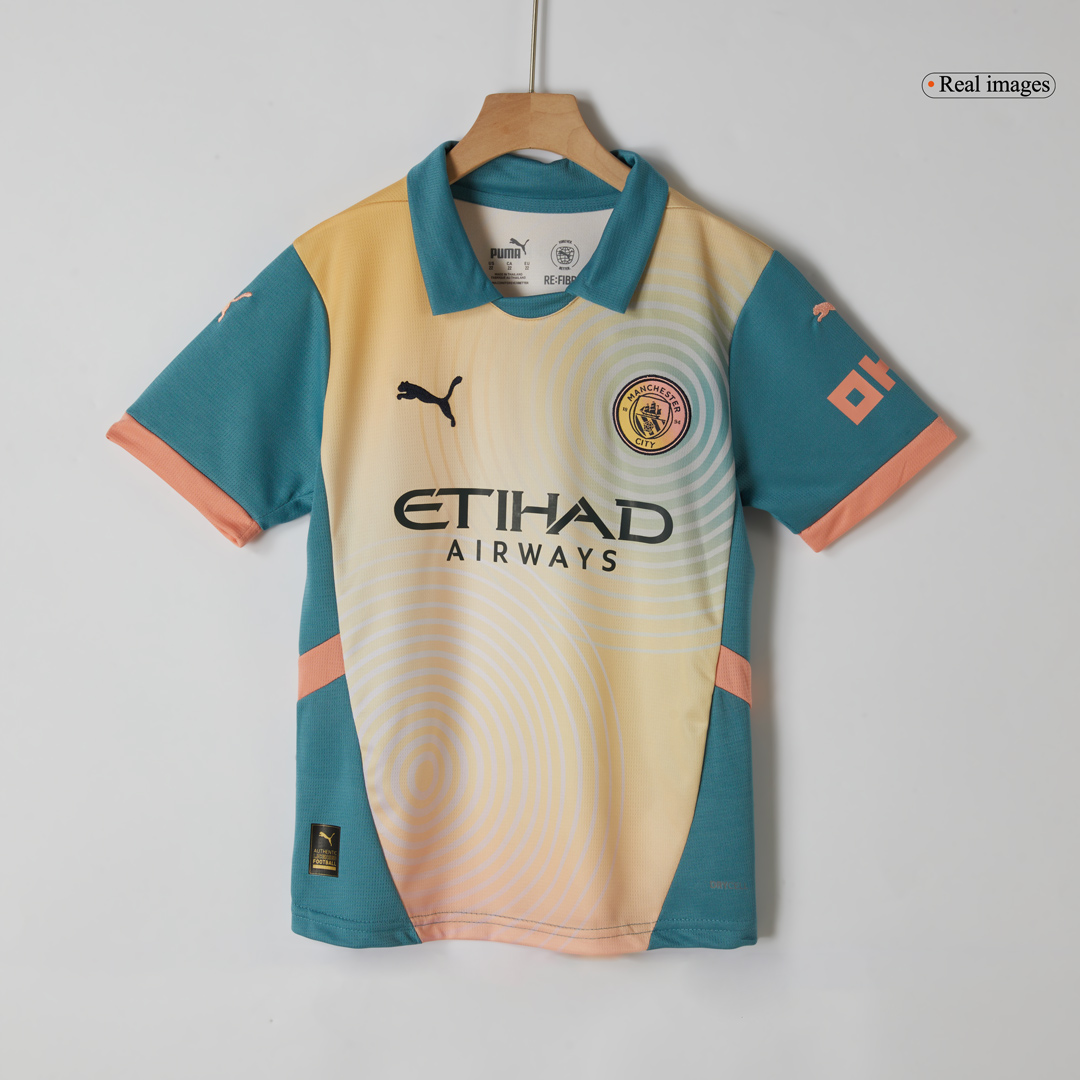 Kids Manchester City Fourth Jersey Kit 2024/25 - minejerseys