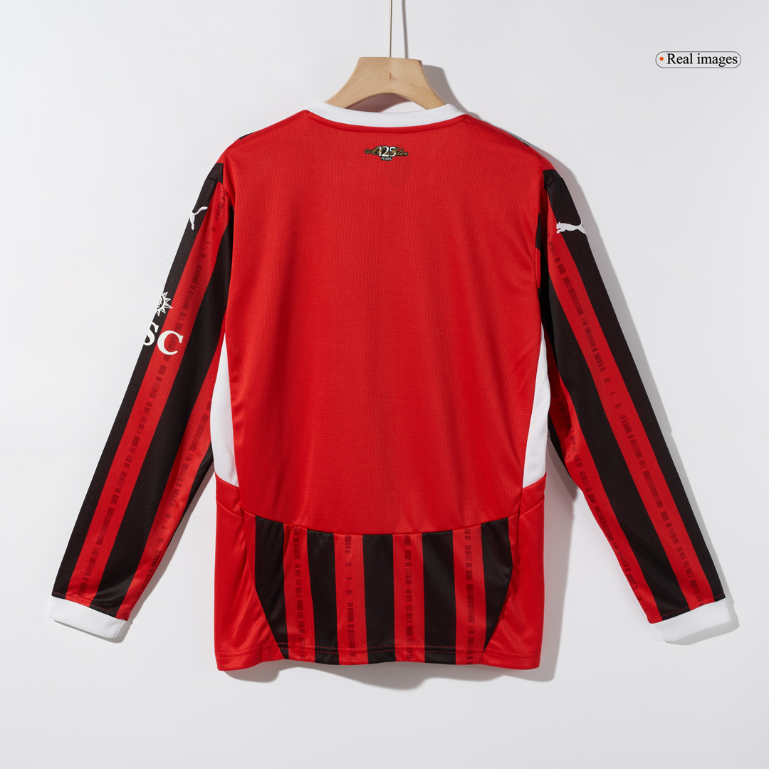 AC Milan Home Long Sleeve Jersey 2024/25 - minejerseys