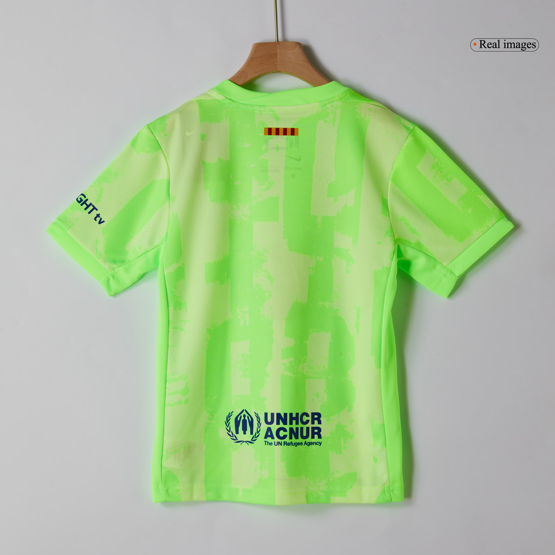 Kids Barcelona Third Spotify Logo Without Text Jersey Kit 2024/25 - minejerseys