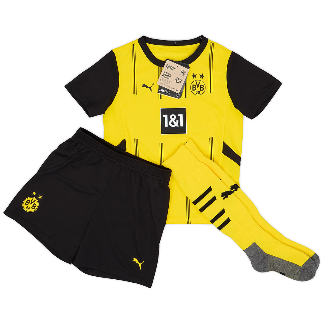 Kids Borussia Dortmund Home Full Kit 2024/25 - minejerseys