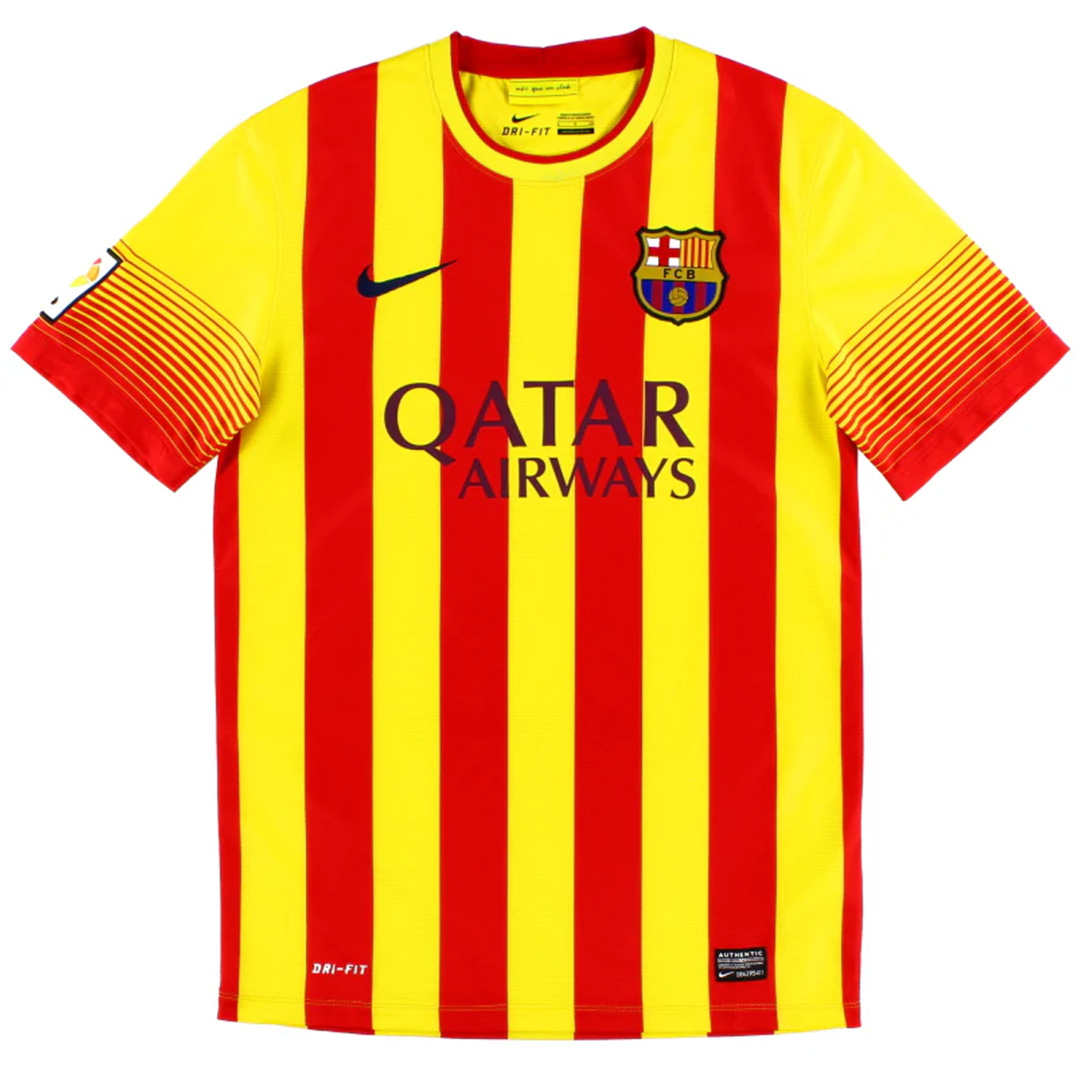 Messi #10 Retro Barcelona Away Jersey 2013/14 - minejerseys