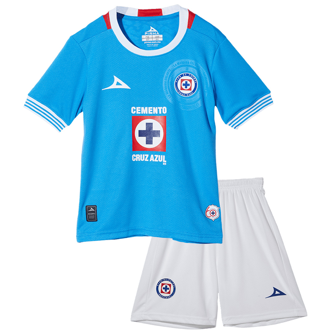 Kids Cruz Azul Home Kit 2024/25 - minejerseys