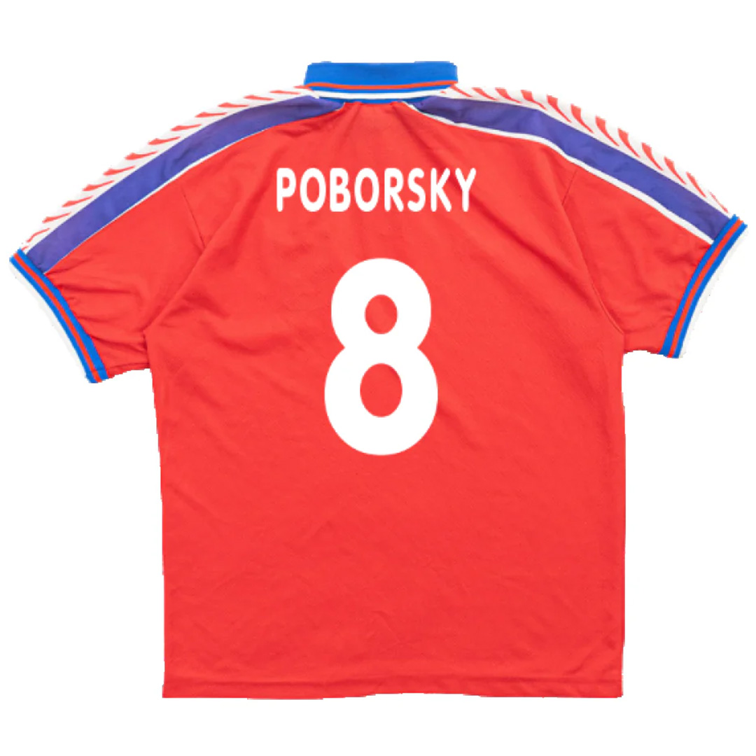 Poborsky #8 Czech Republic Home Jersey 1996/98 - minejerseys