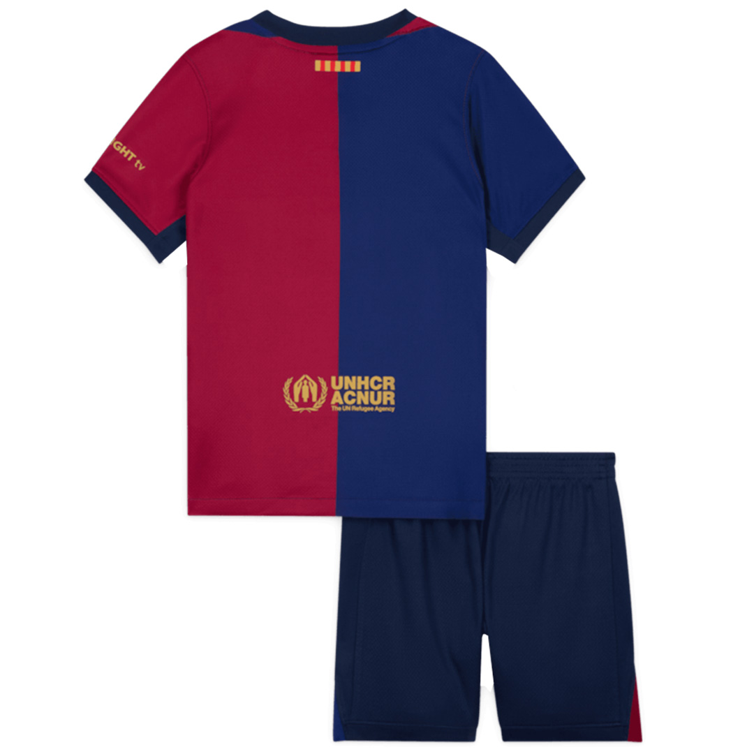 Kids Barcelona x Coldplay Home Jersey Kit 2024/25 - minejerseys