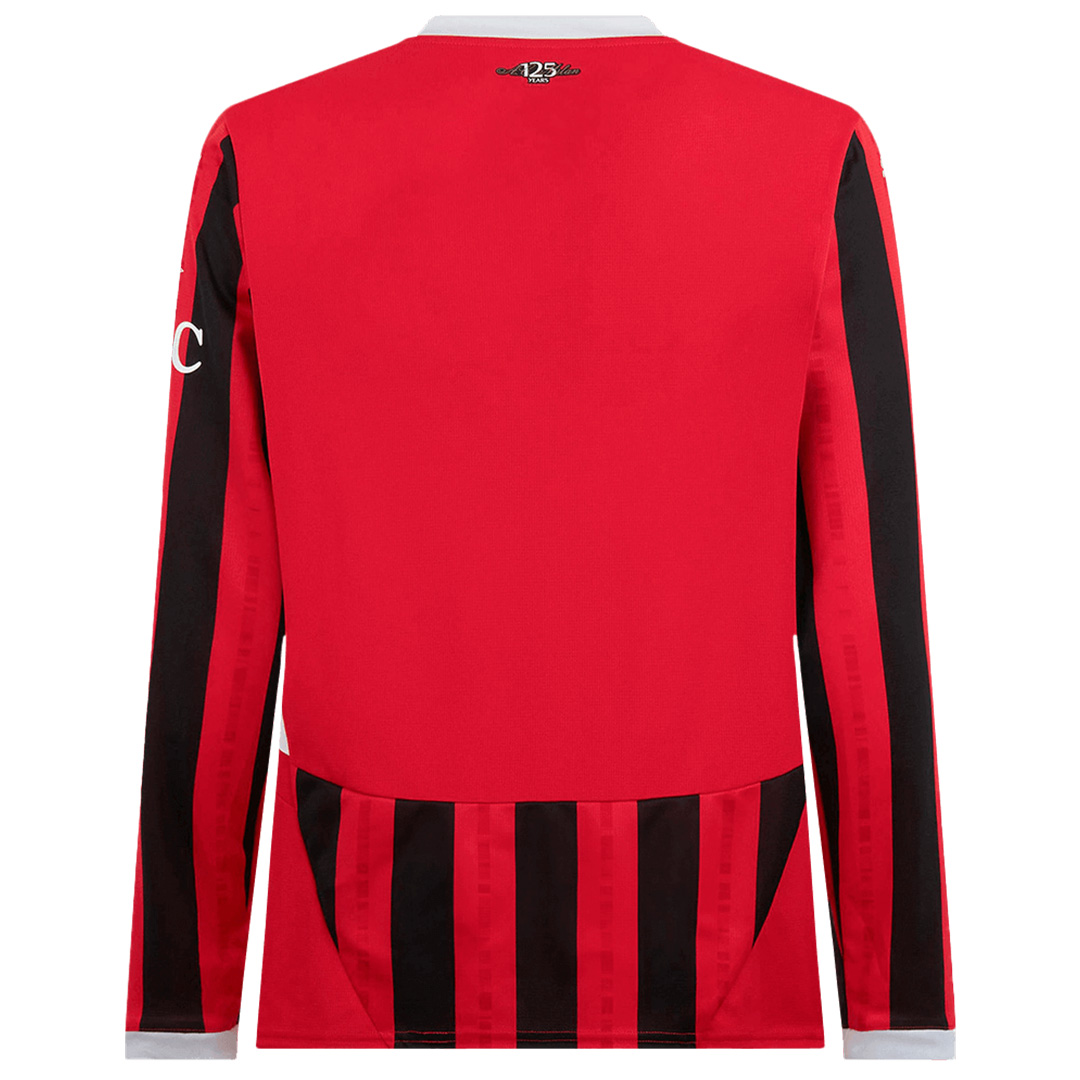 AC Milan Home Long Sleeve Jersey 2024/25 - minejerseys