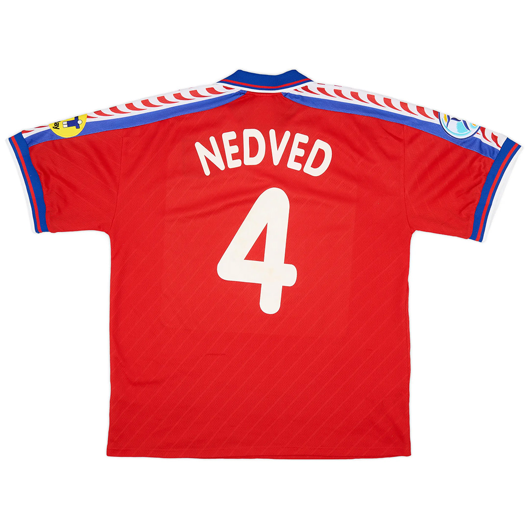 Nedved #4 Retro Czech Republic Home Jersey 1996/98 - minejerseys