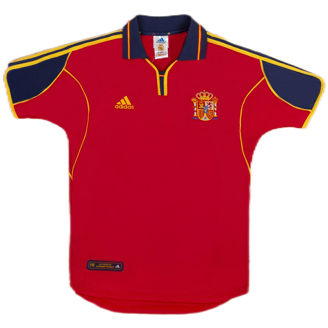 Retro Spain Home Jersey Euro Cup 2000 - minejerseys
