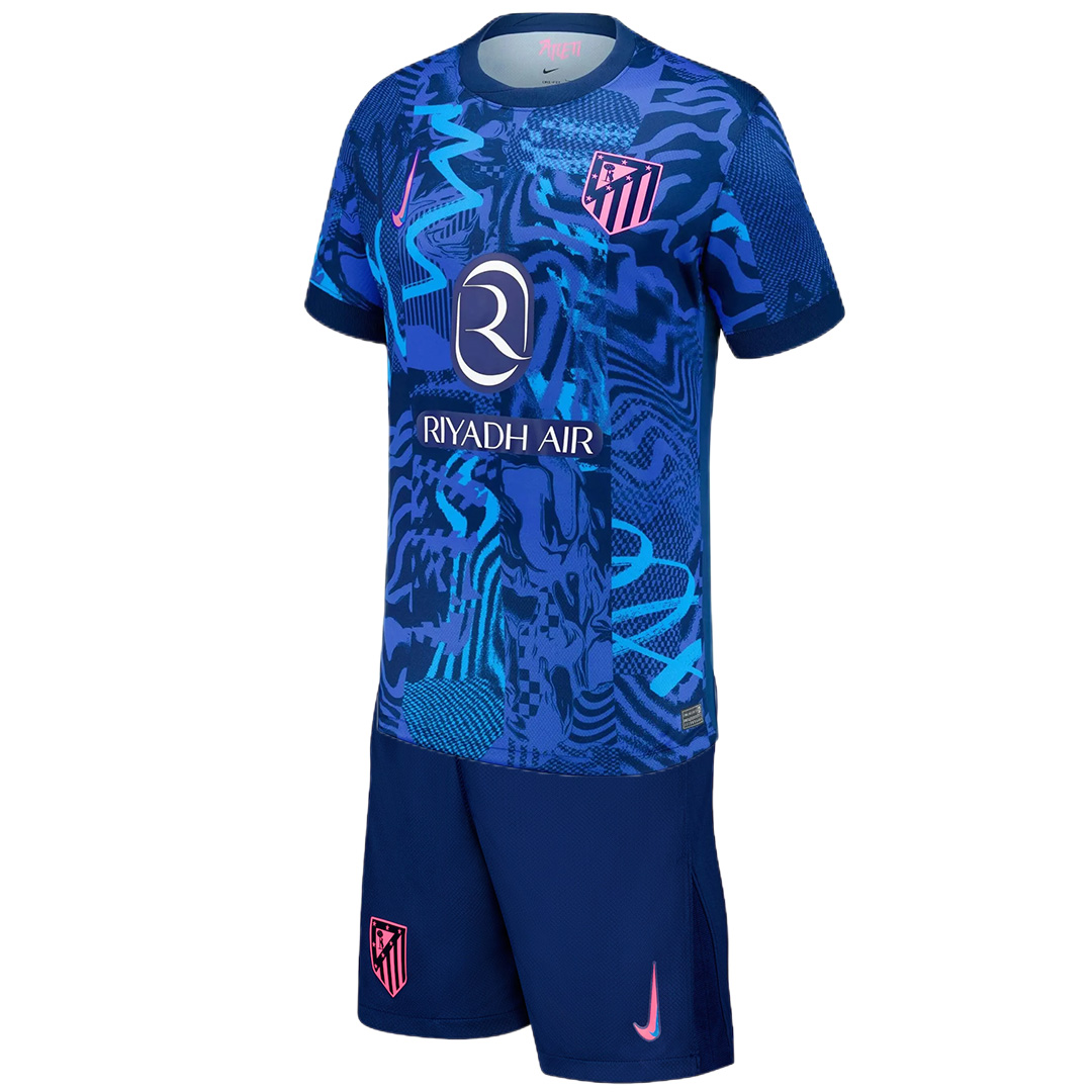 Kids Atletico Madrid Third Jersey Kit 2024/25 - minejerseys