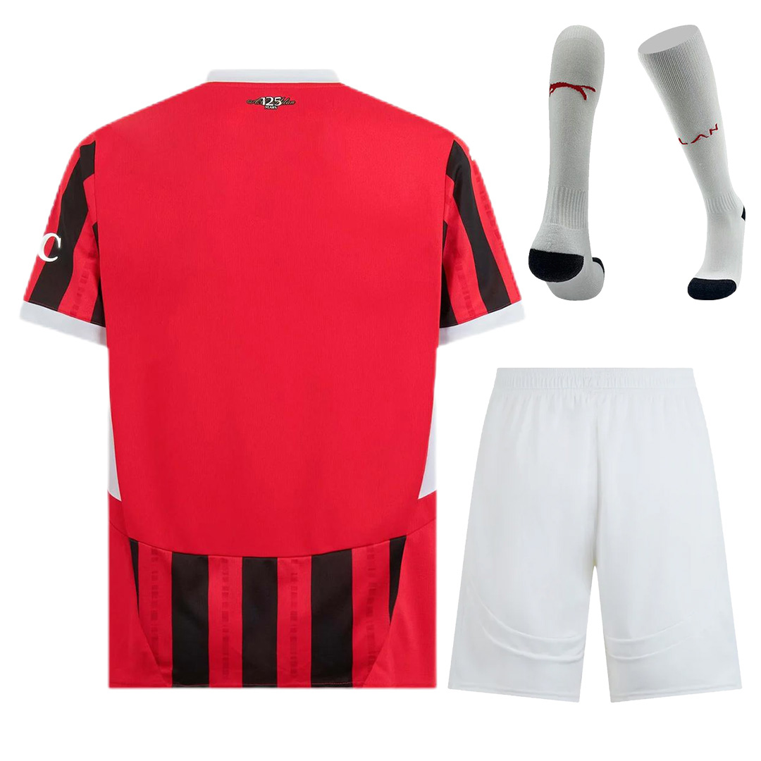 AC Milan Home Full Kit(Jersey+Shorts+Socks) 2024/25 - minejerseys