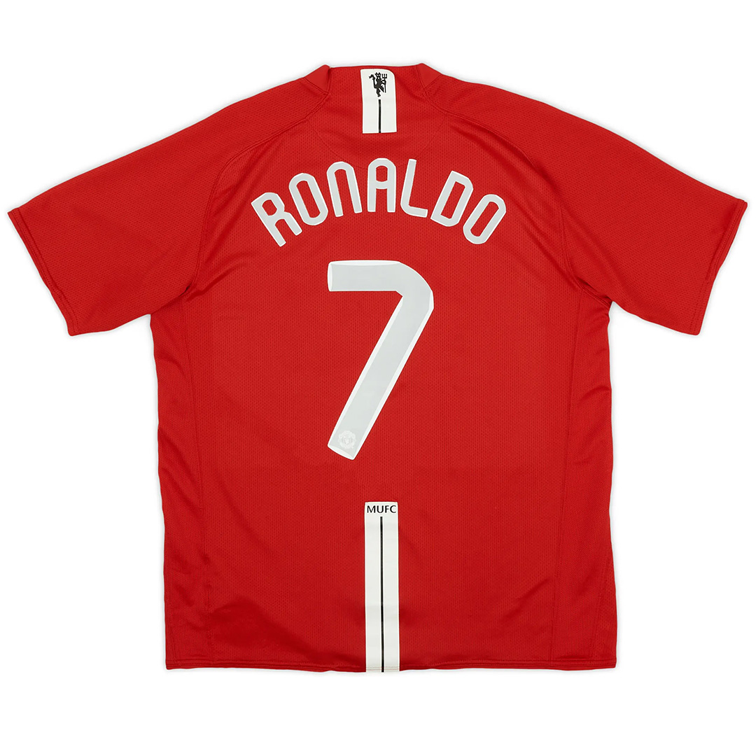 RONALDO #7 Retro Manchester United UCL Final Home Jersey 2007/08 - minejerseys
