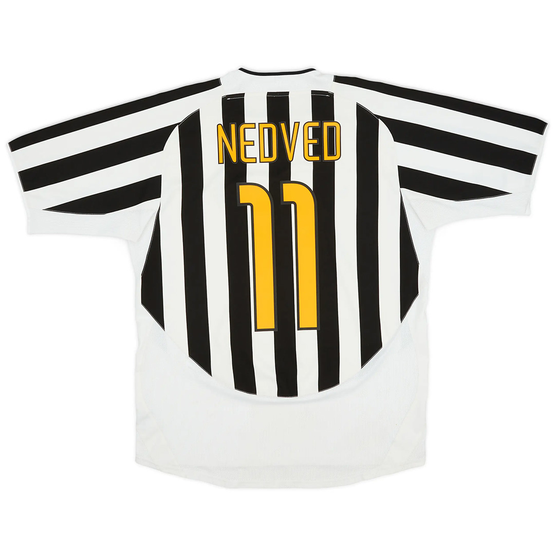 NEDVED #11 Retro Juventus Home Jersey 2003/04 - minejerseys