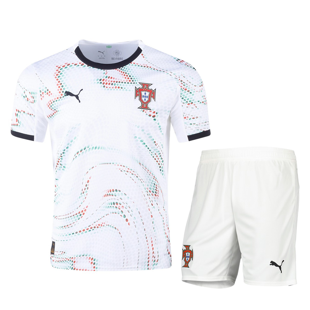 Portugal Away Kit(Jersey+Shorts) 2025 - minejerseys