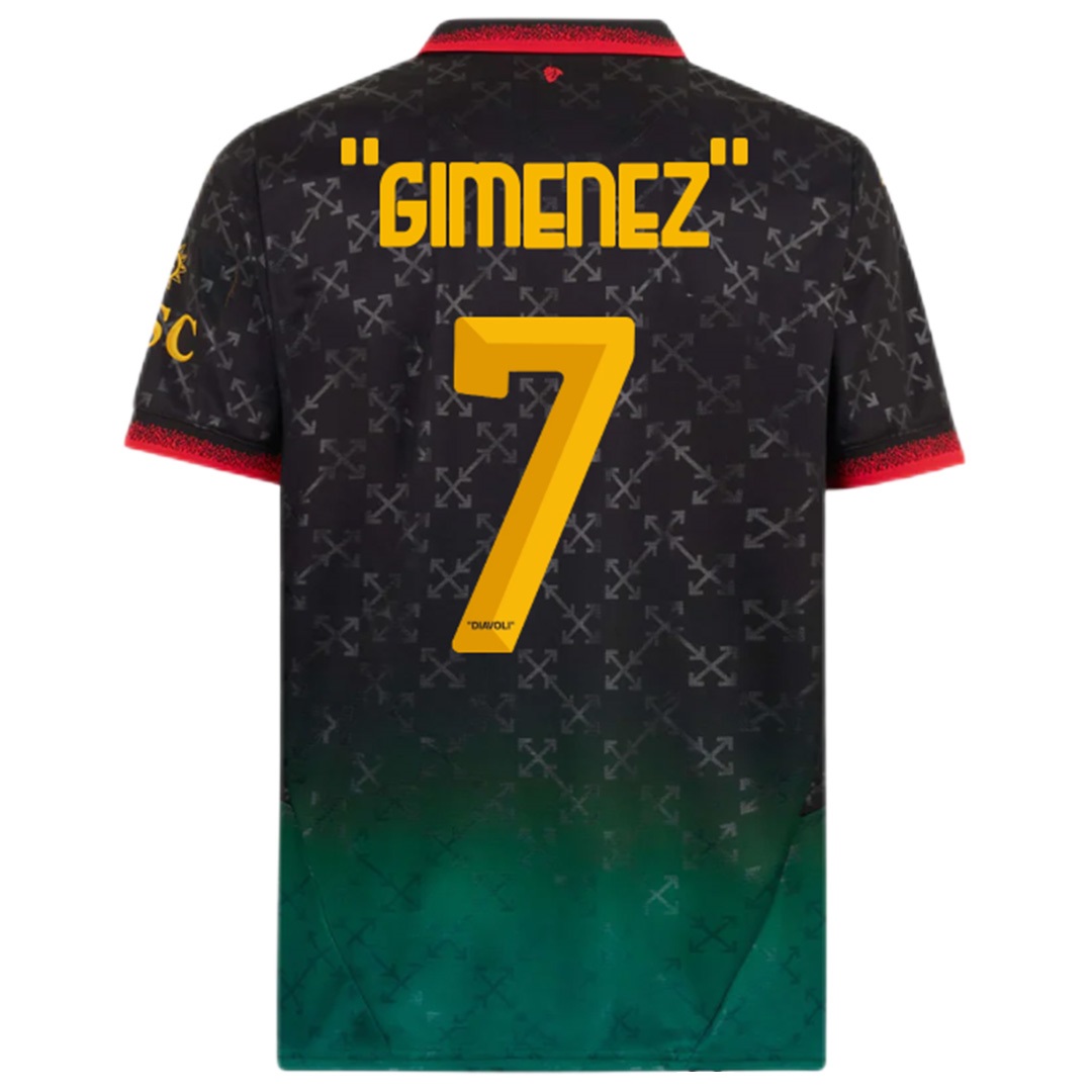 "GIMENEZ" #7 AC Milan Fourth Jersey 2024/25 - minejerseys
